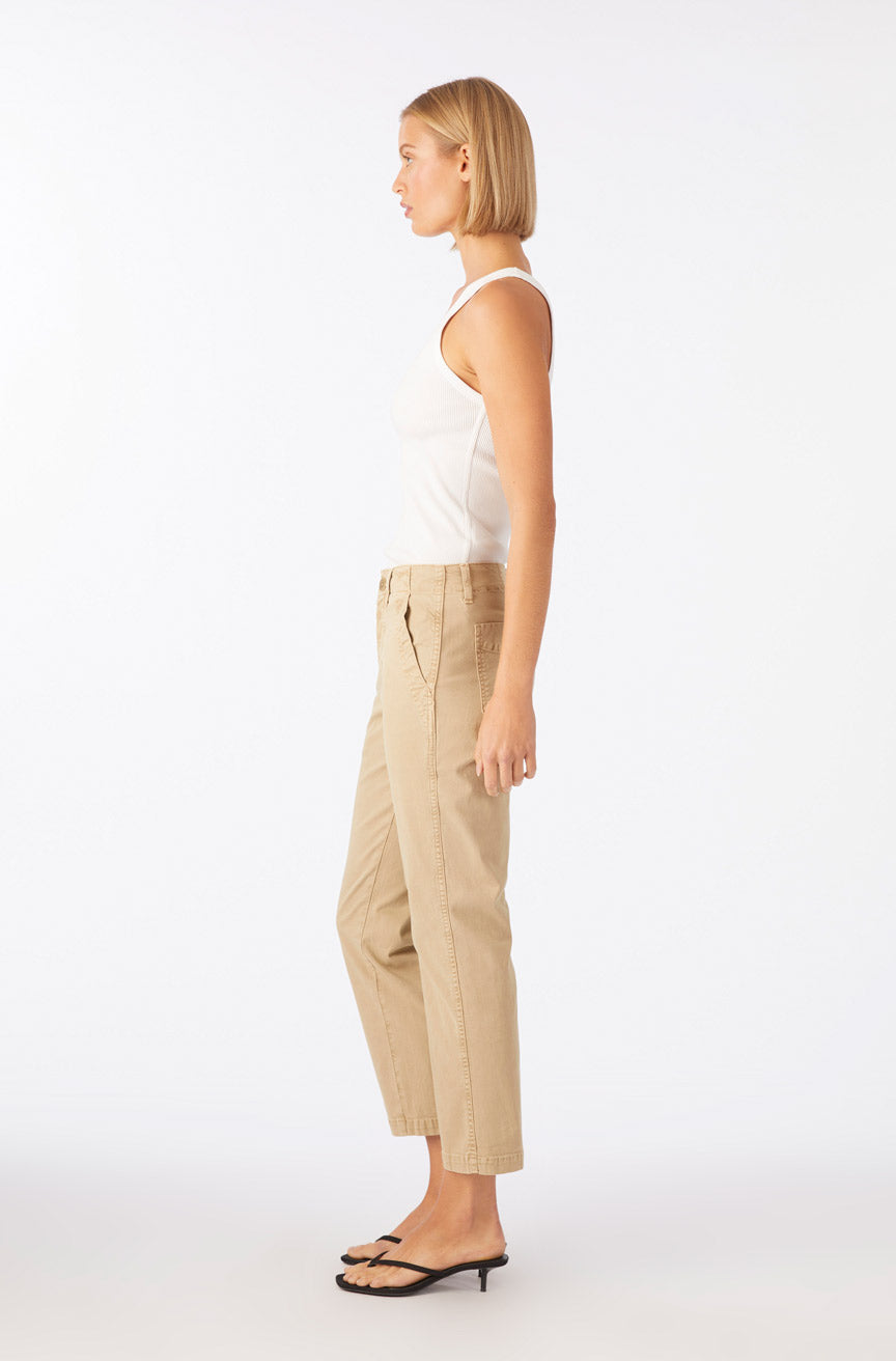 Lillian Crop Chino - Khaki