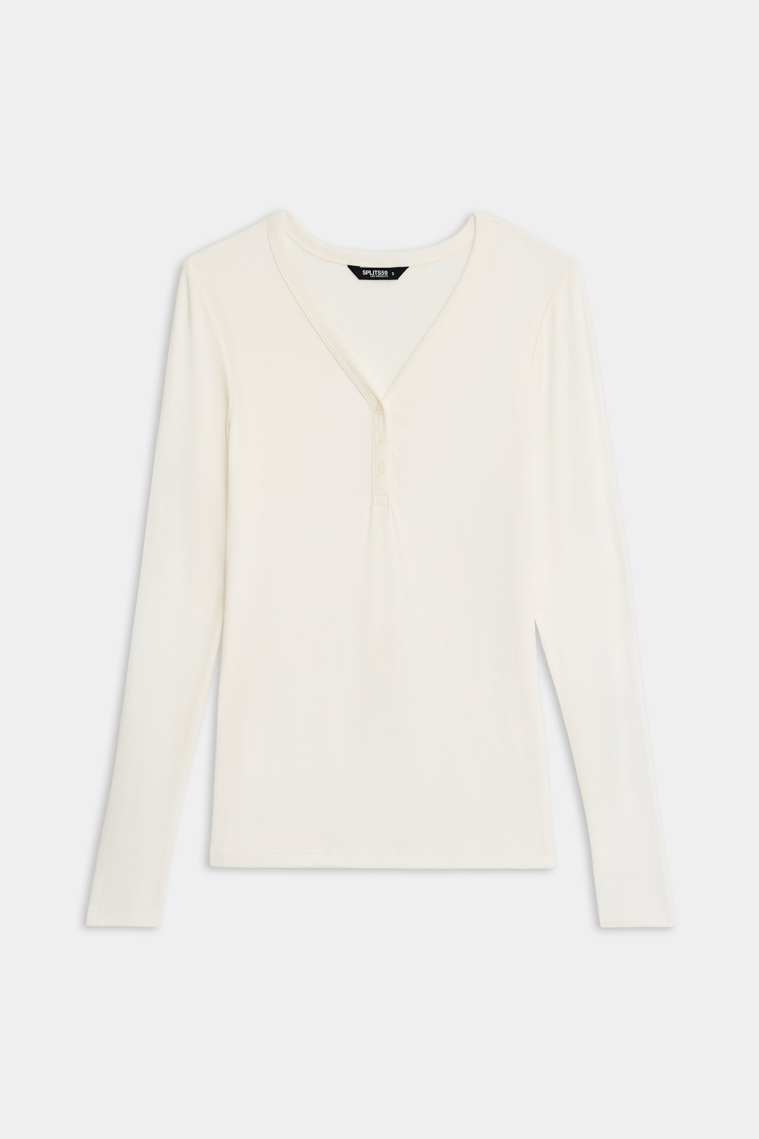 Louise Rib Henley - White