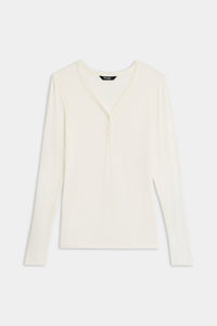 Louise Rib Henley - White