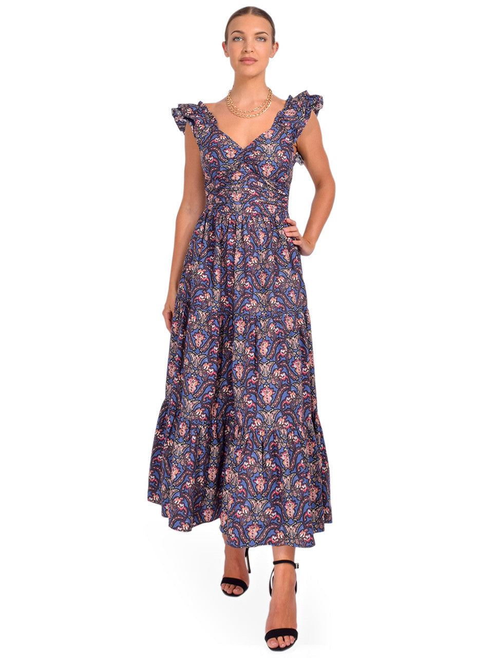 Lyndsey Long Dress - Amisha Print