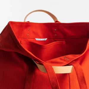 Large East West Tote - Persimmon