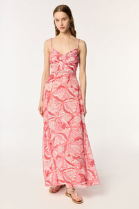 Long Dress Cara - Pink Tiger Lily