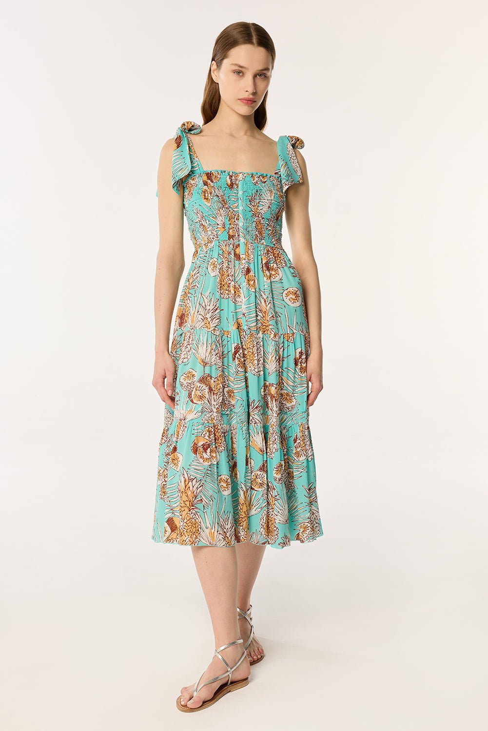 Long Dress Triny - Mint Karibia