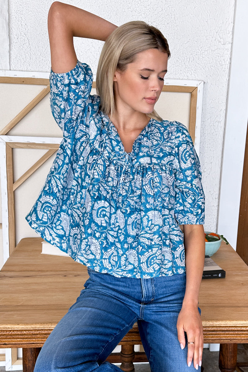 Puff Isla Top - Cassis