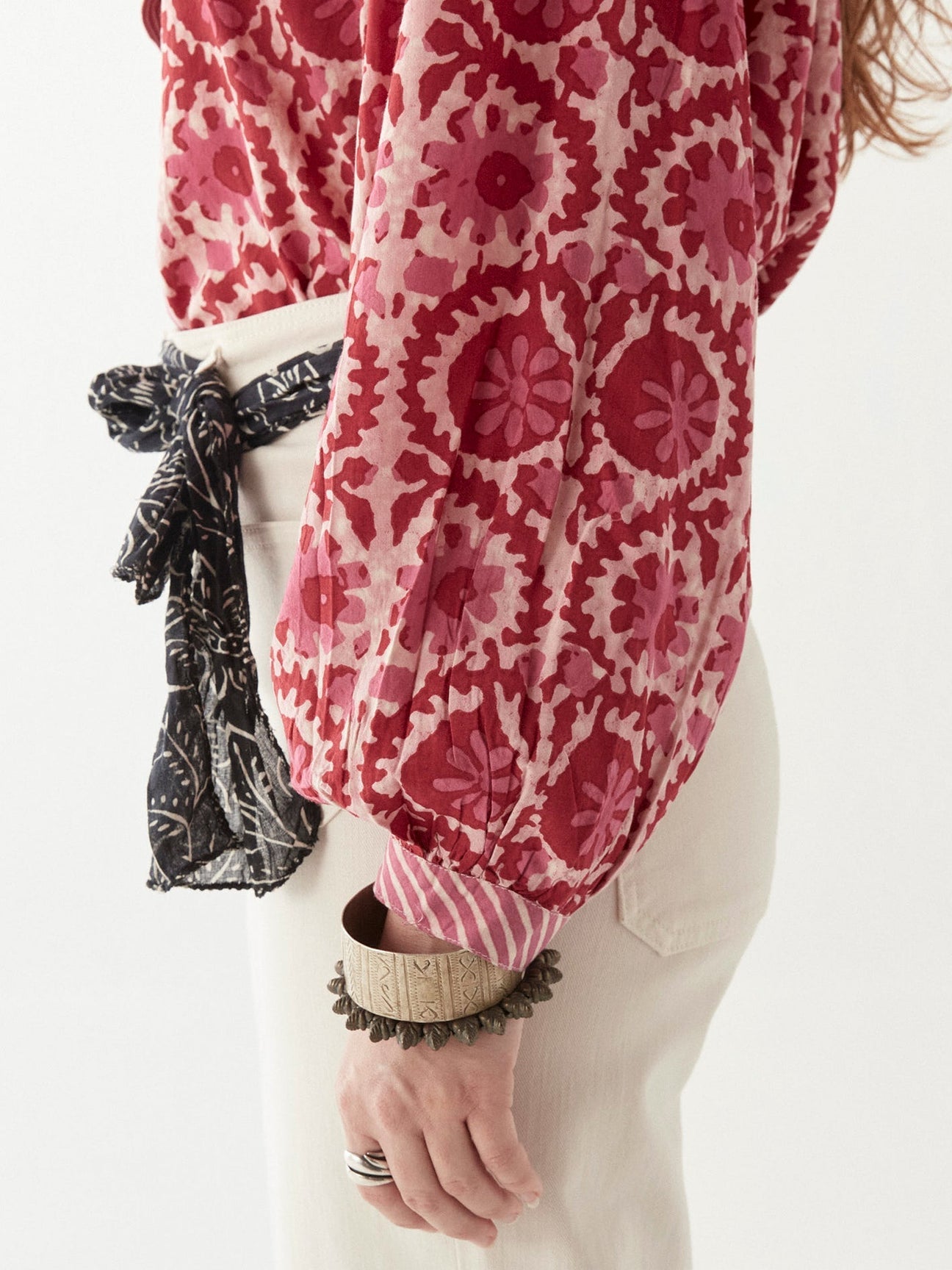 Leandra Blouse - Flamingo Grooves