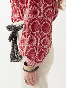 Leandra Blouse - Flamingo Grooves