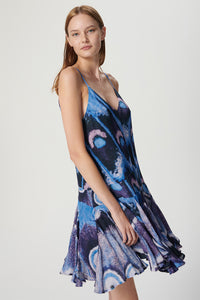 Iris Mini Dress - Petal Skin Blue