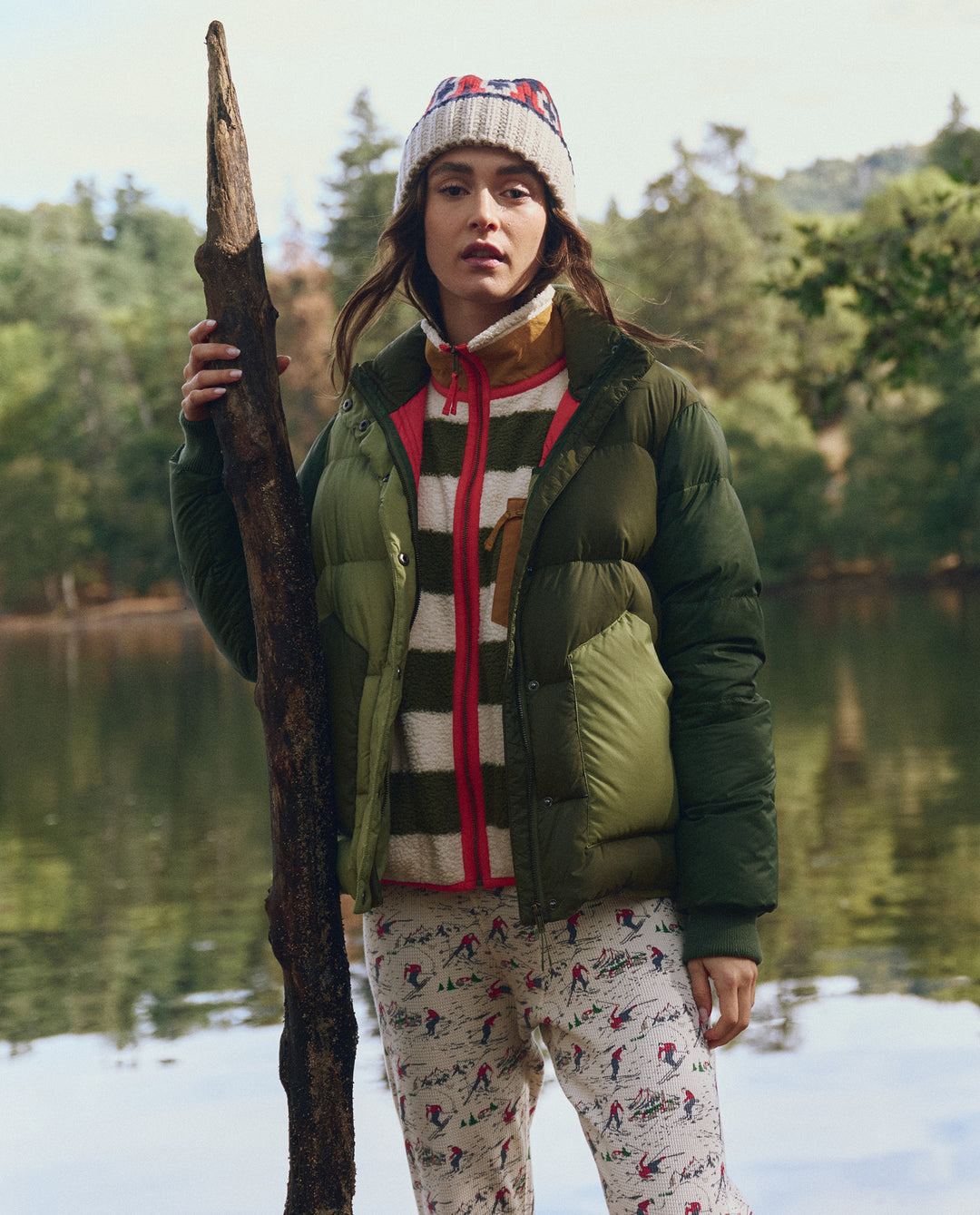 The Polar Puffer - Army Colorblock