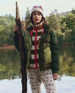 The Polar Puffer - Army Colorblock