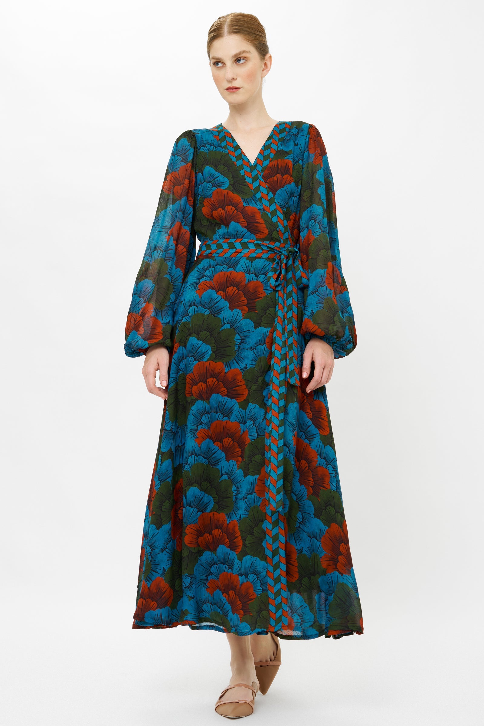 Wrap Dress - Madrid Blue