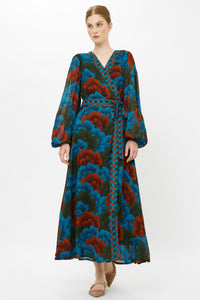 Wrap Dress - Madrid Blue