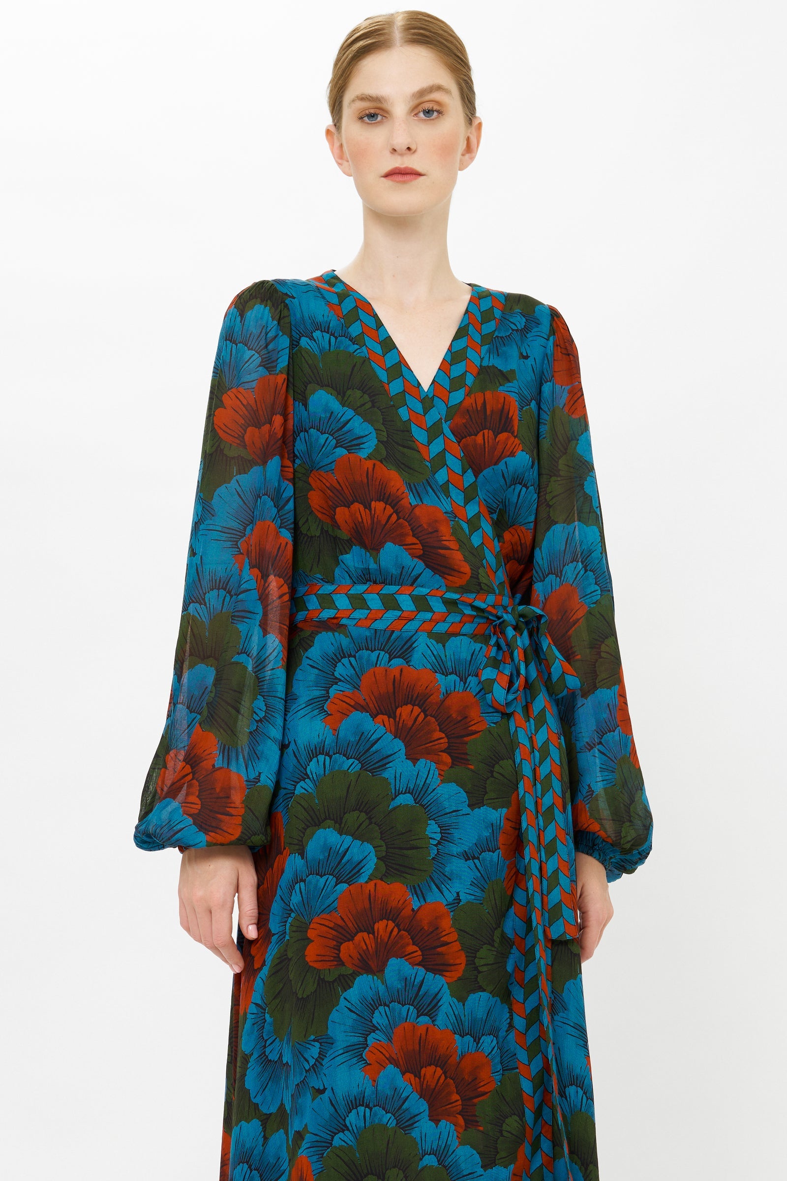 Wrap Dress - Madrid Blue