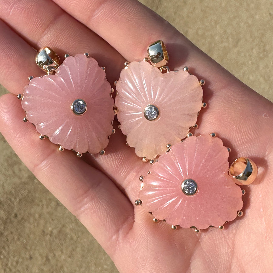 Malene Pink Opal Bail Charm