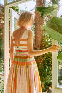 Mara Dress - Abstract Stripe