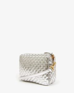 Midi Sac - Silver Specchio Woven Checker