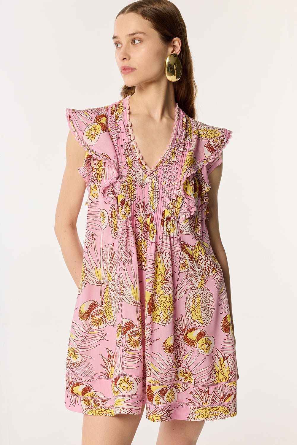 Mini Dress Camelia - Pink Karibia