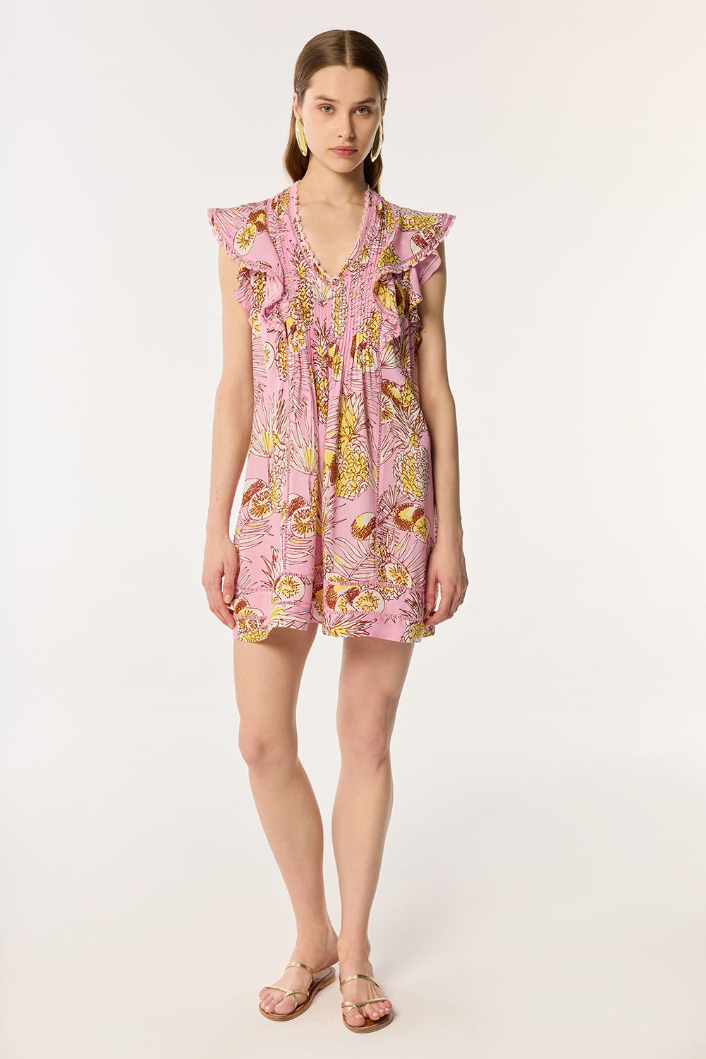Mini Dress Camelia - Pink Karibia