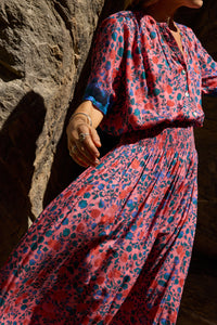 Bella Skirt - Rose Bandana