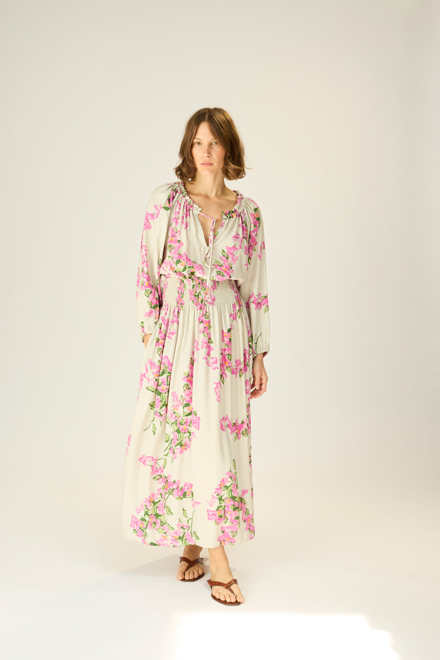 Bella Skirt - Bougainvillea Mother of Pearl