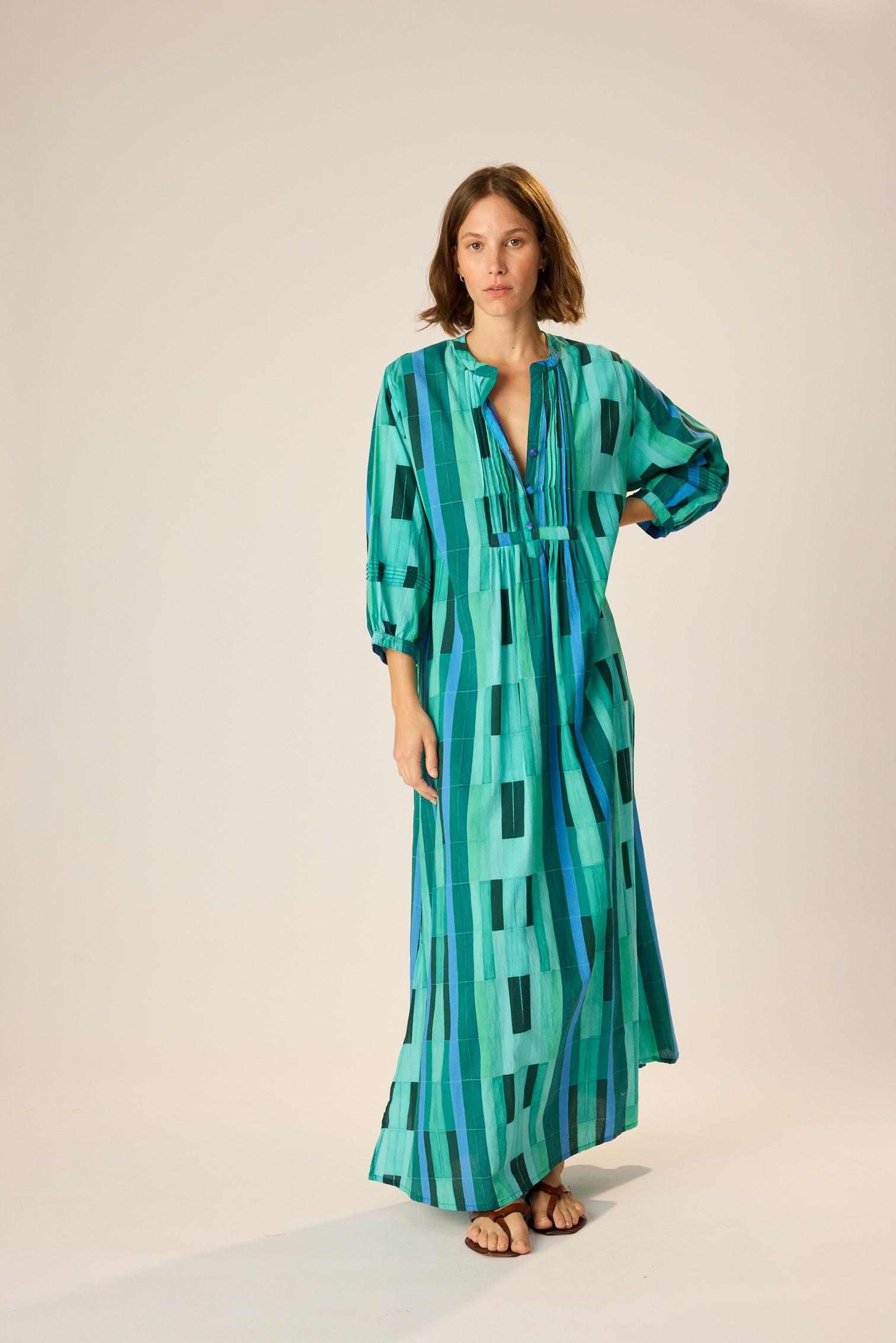Sammie Maxi - Sea Glass Cotton Green
