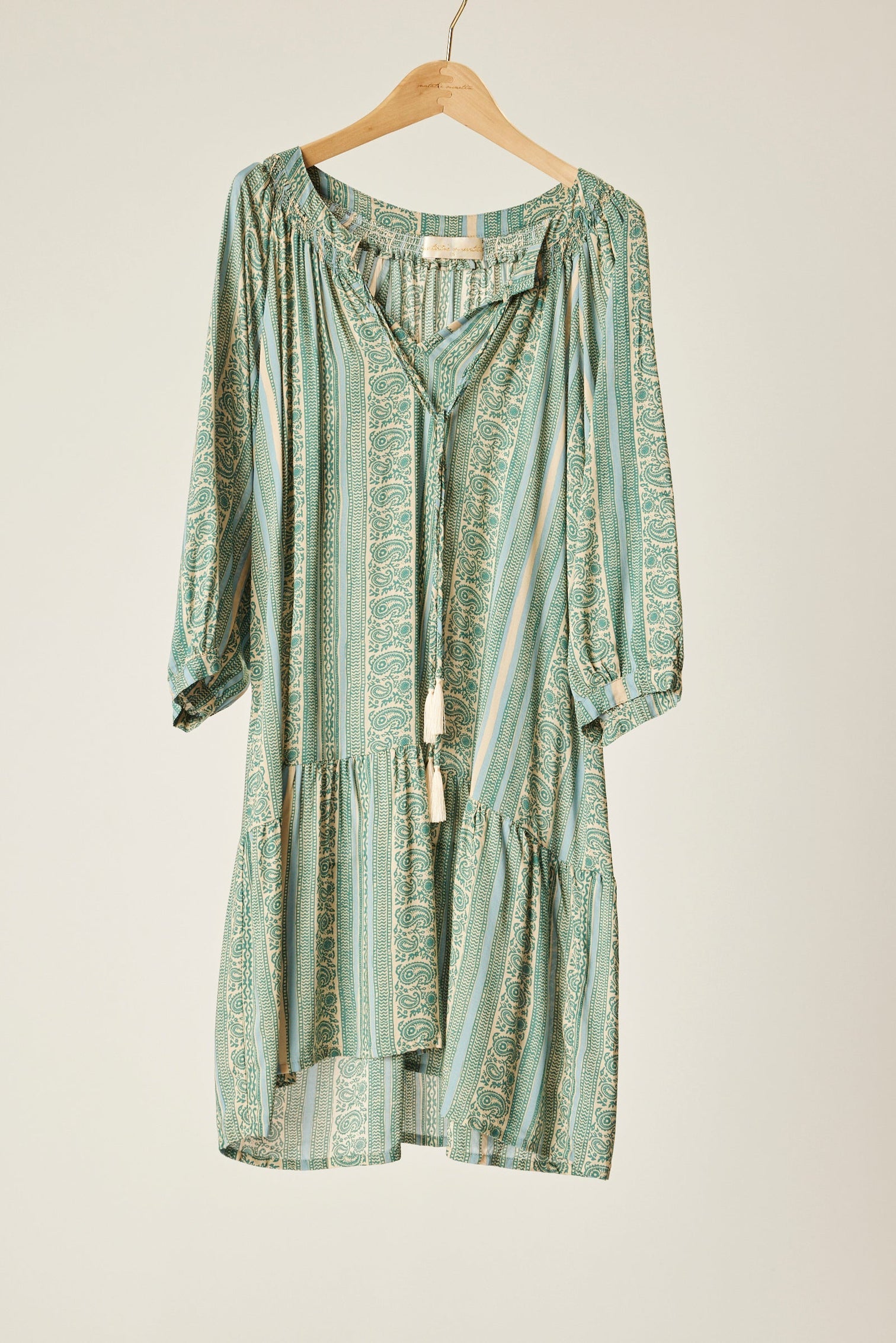 Stevie Dress - Paisley Stripe Pool