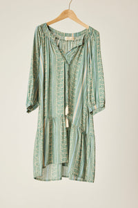 Stevie Dress - Paisley Stripe Pool