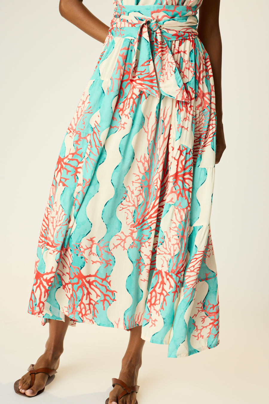 Jasmine Maxi - Coral Wave Turquoise