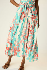 Jasmine Maxi - Coral Wave Turquoise