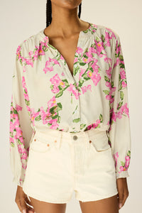 Tolan Shirt - Bougainvillea Mother of Pearl