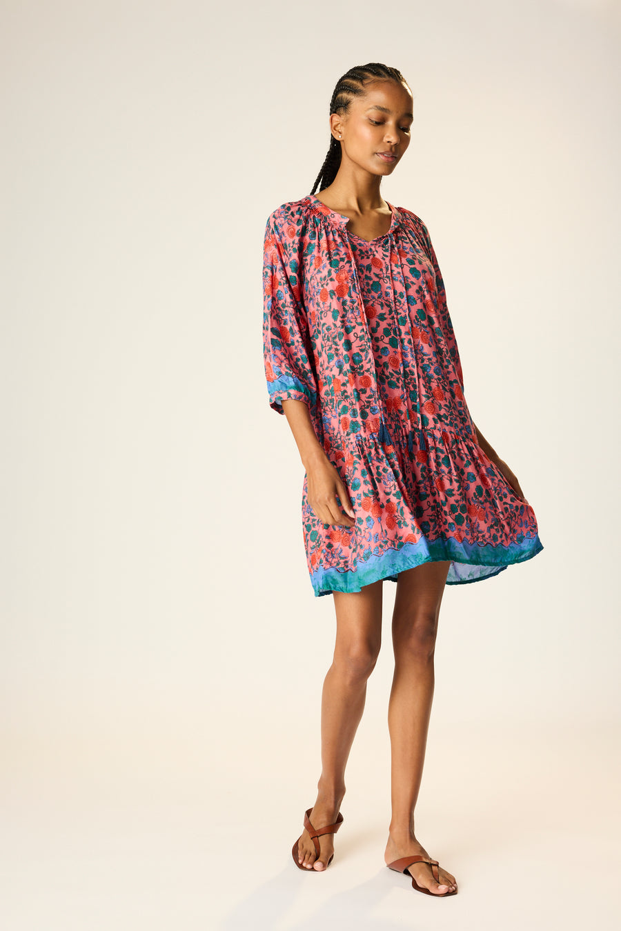 Stevie Dress - Rose Bandana
