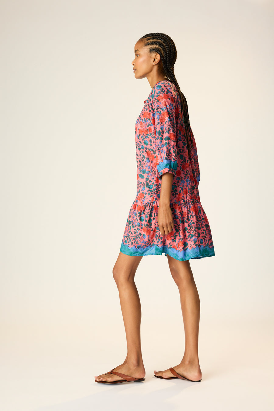 Stevie Dress - Rose Bandana