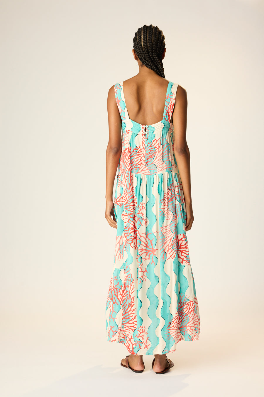 Jasmine Maxi - Coral Wave Turquoise