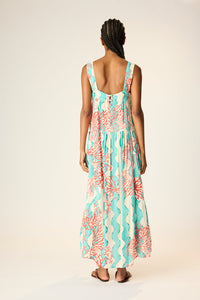 Jasmine Maxi - Coral Wave Turquoise