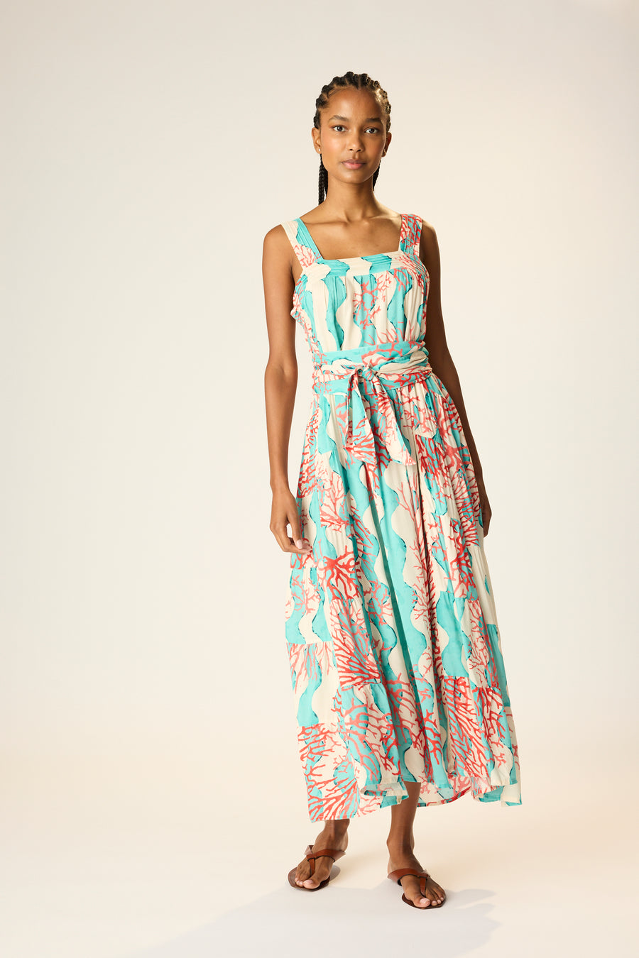 Jasmine Maxi - Coral Wave Turquoise