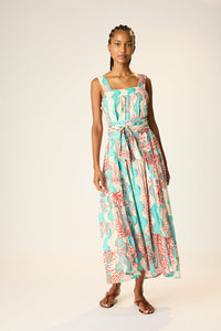 Jasmine Maxi - Coral Wave Turquoise