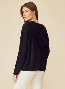 Colorado Cashmere Hoodie - Black
