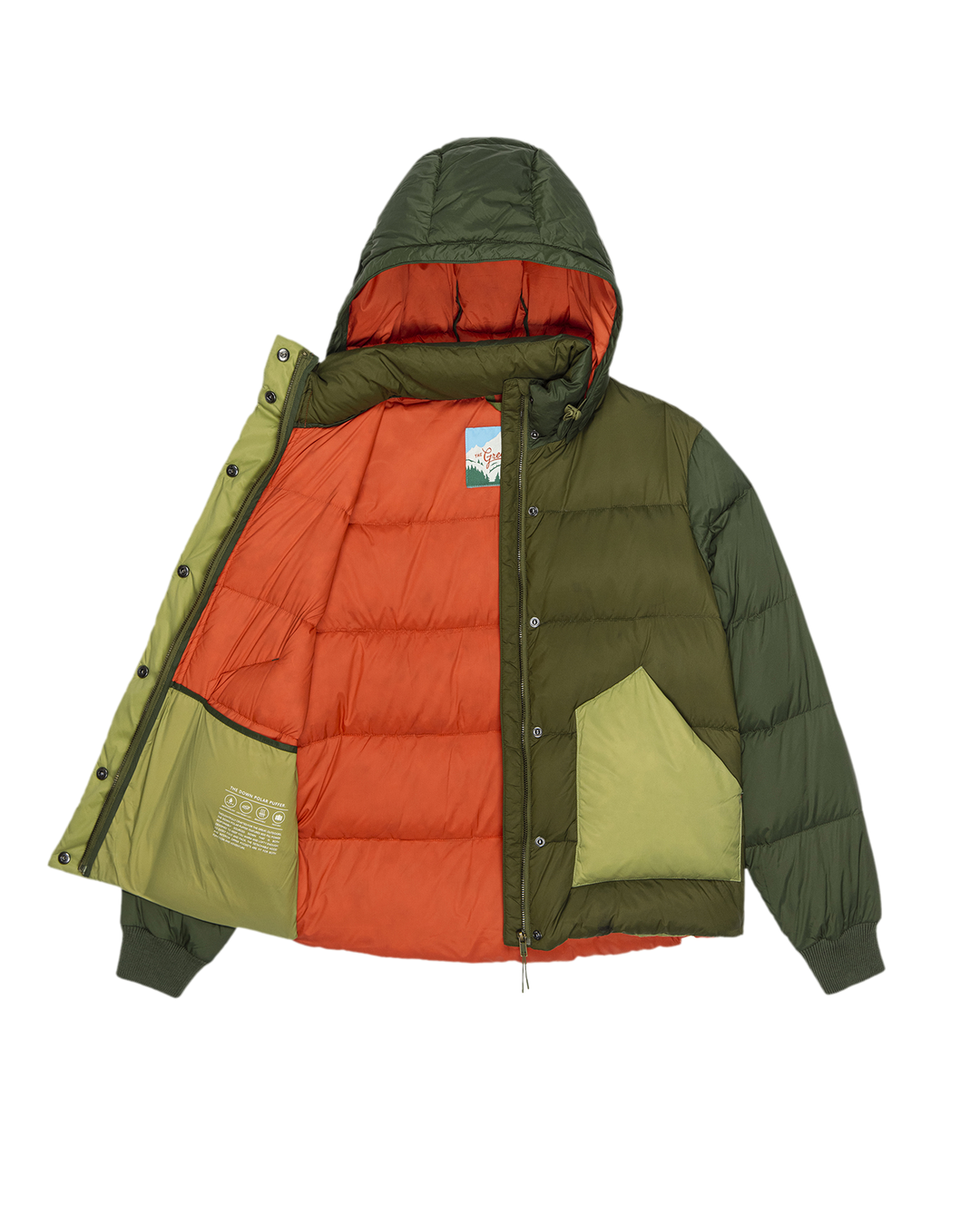 The Polar Puffer - Army Colorblock