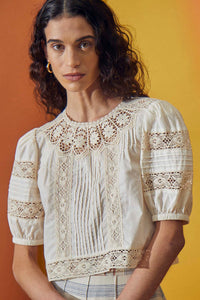 Ouisie Top - Cream Lace