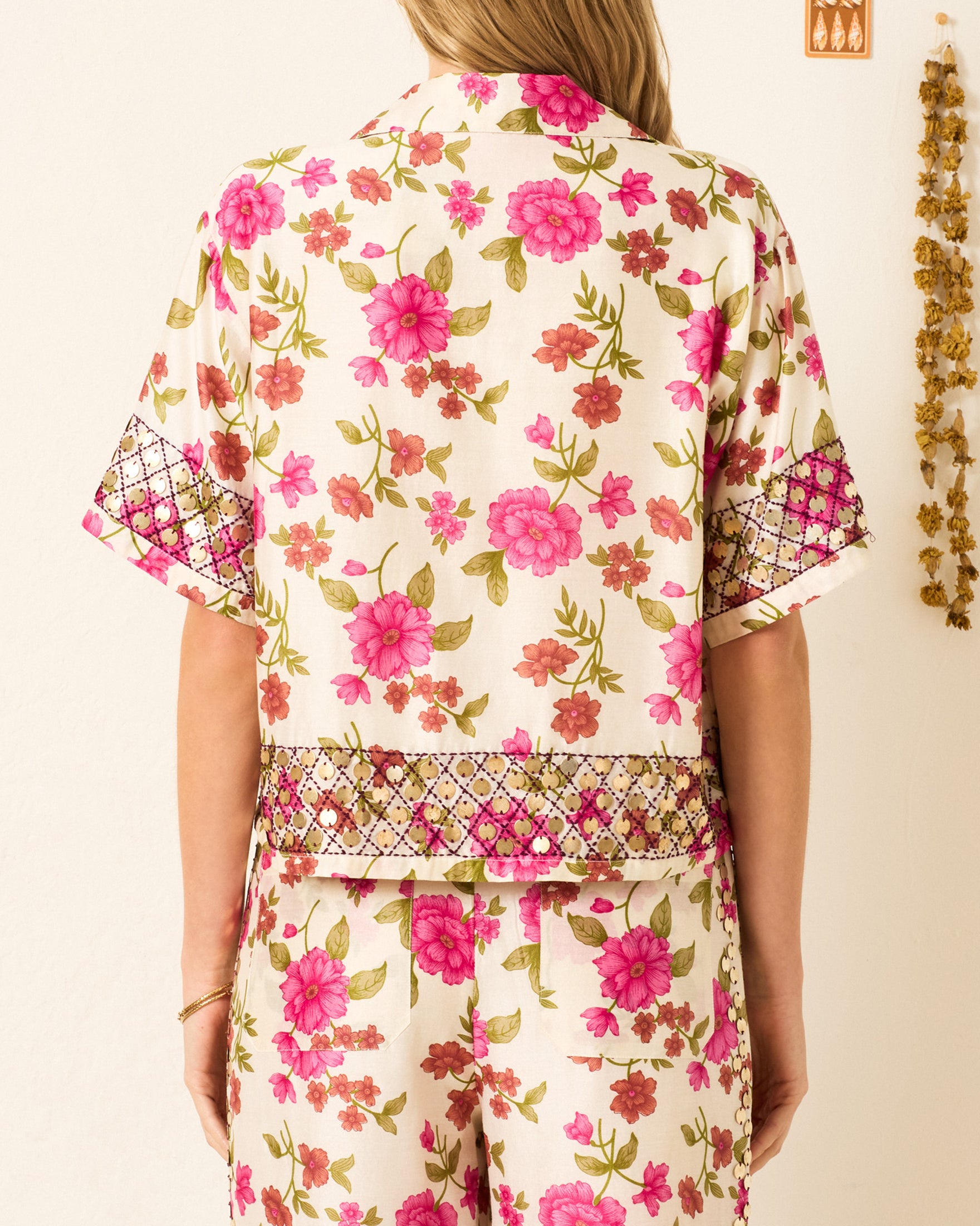 Stevie Camellia Coin Shirt