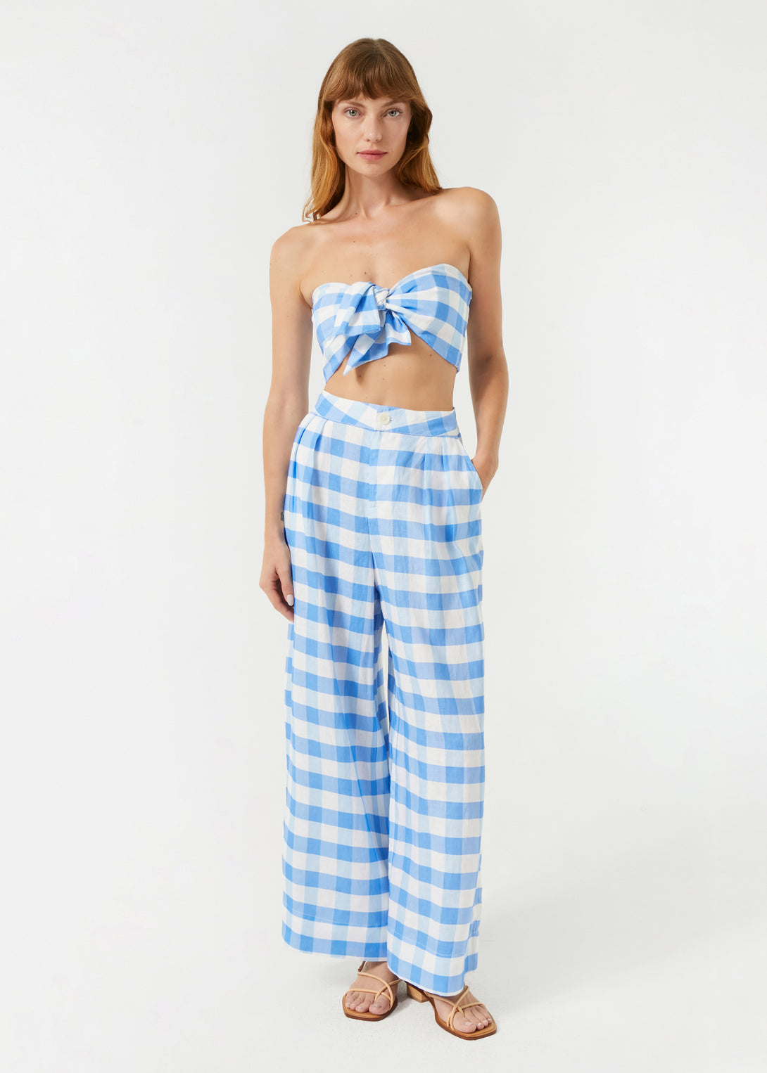 Linen Campbell Pants - Toulouse Gingham