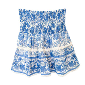 Mandy Skirt - Blue Floral