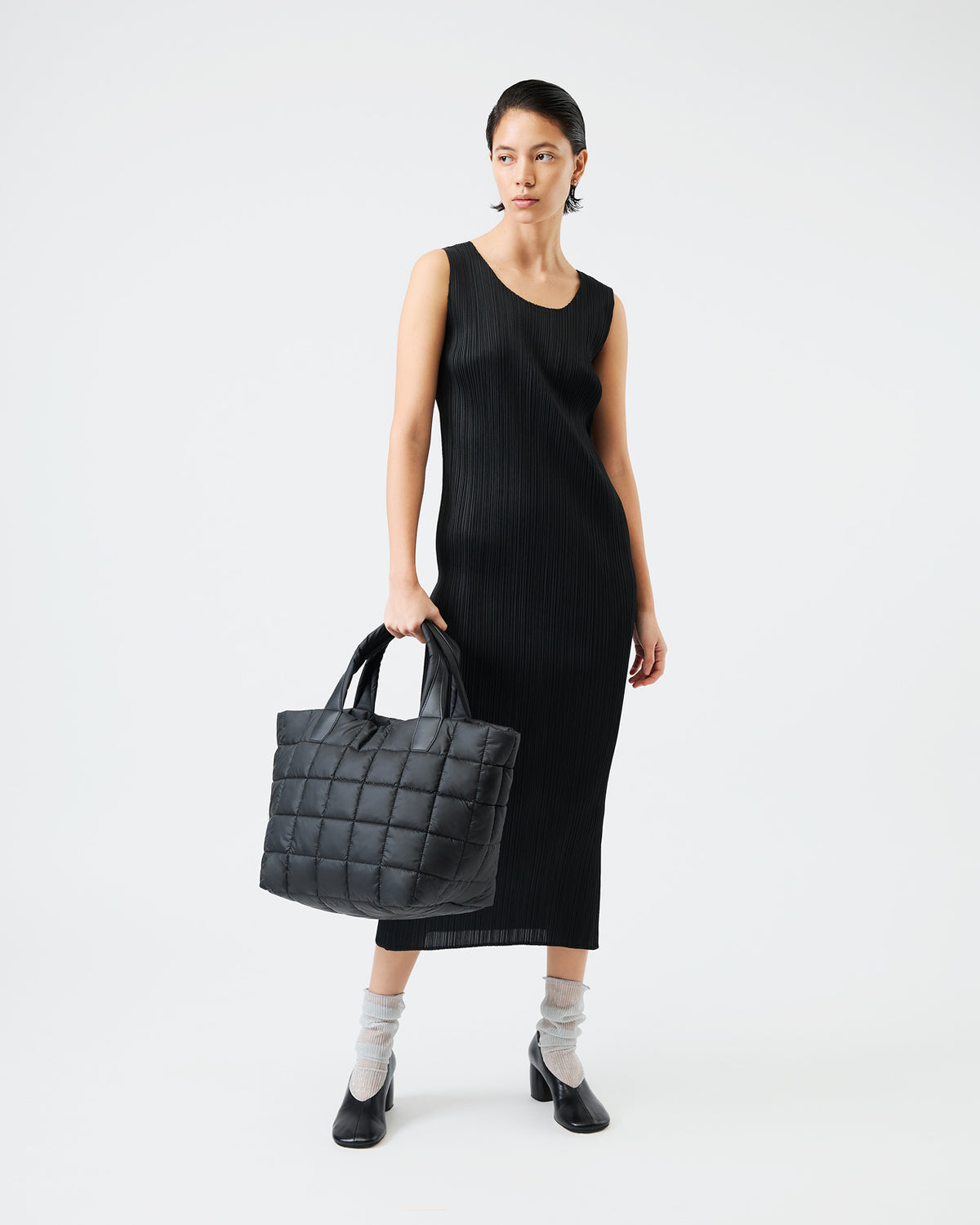 Porter Tote - Medium Matt Black