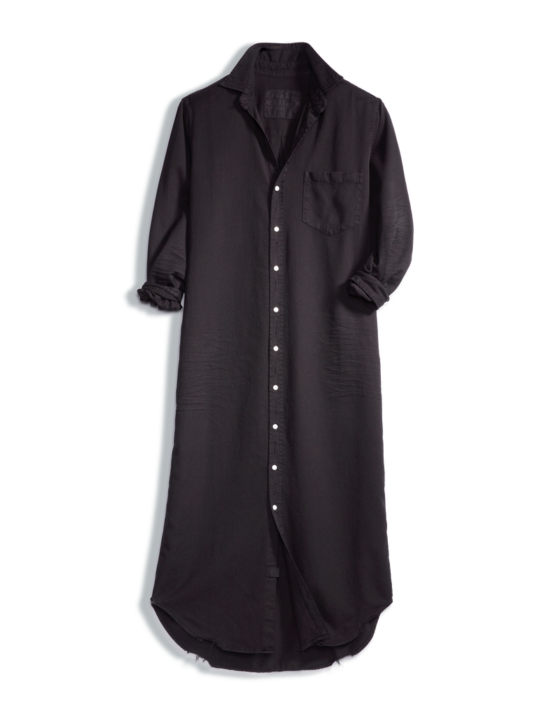 Rory Maxi Shirt Dress - Black