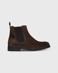 Lug Sole Chelsea Boot - Chocolate Suede