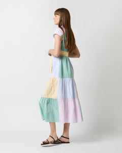 Sophia Dress - Multi Mixed Stripe