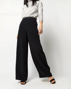 Kelly Pant - Black Silk Crepe de Chine