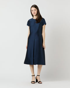 Suzzette Dress - Navy Mikado