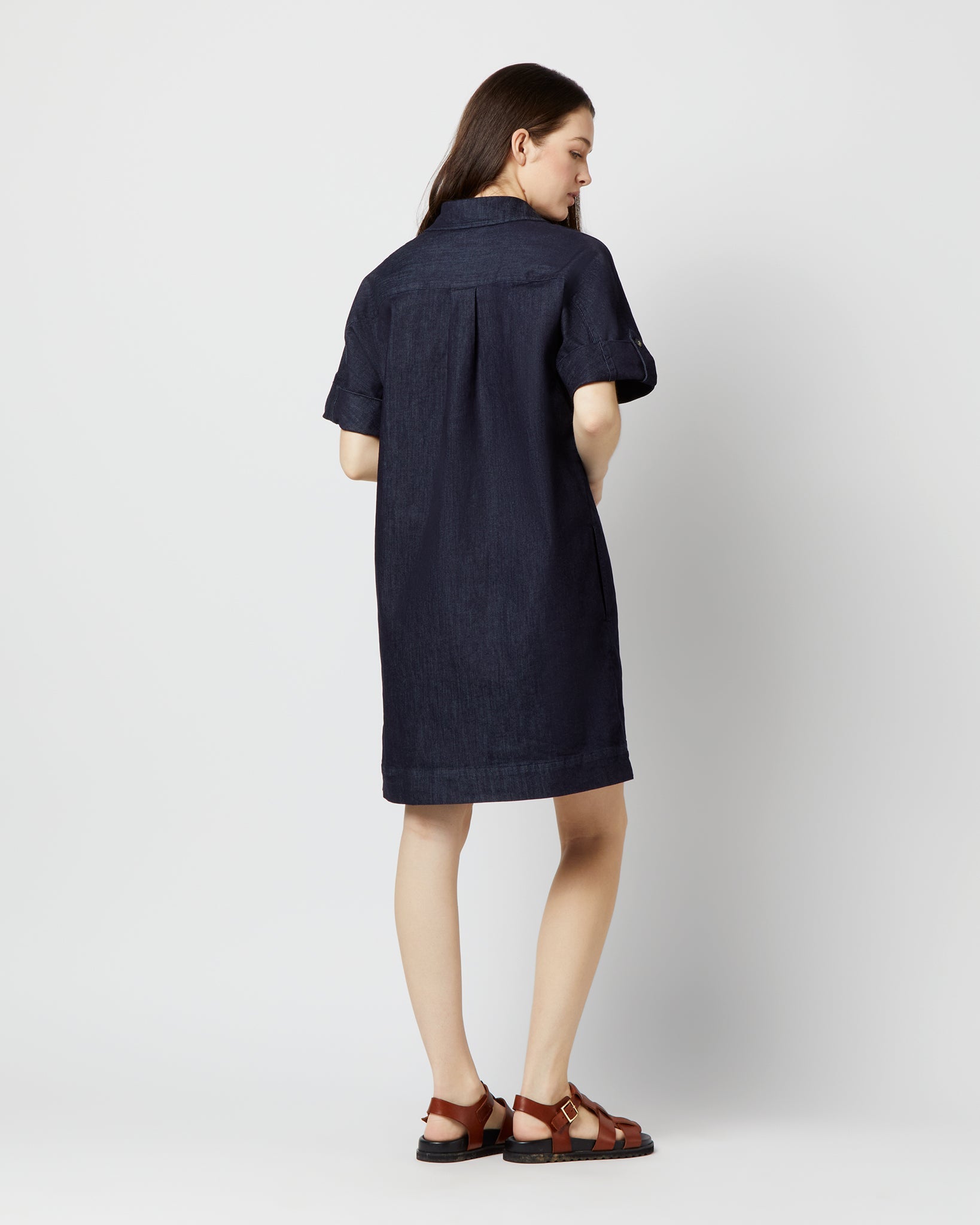 Molly Dress - Indigo Stretch Denim