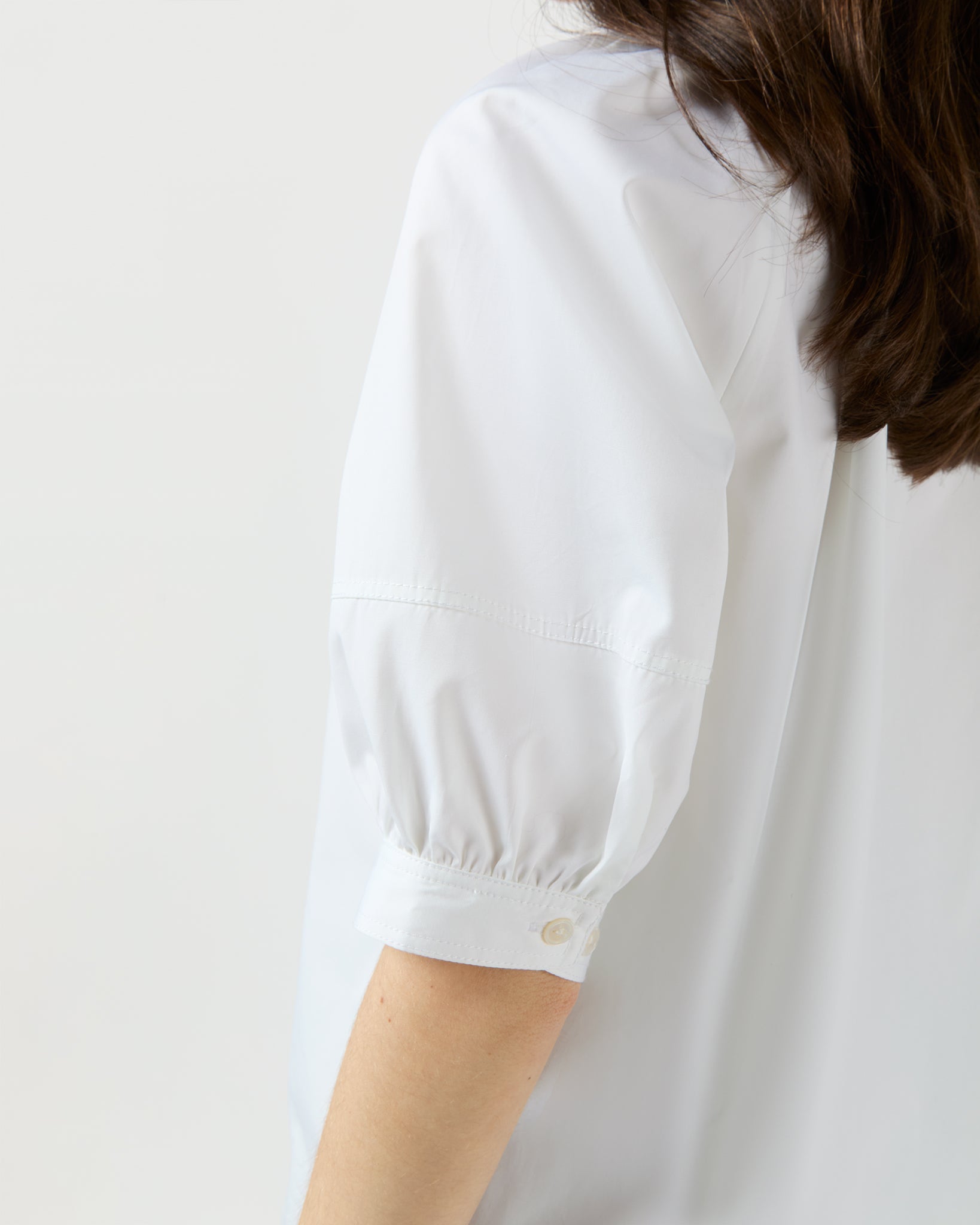 Selina Top - White Poplin