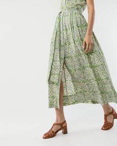 Short Sleeved Classic Shirtwaist Maxi Dress